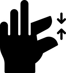 Zoom finger icon