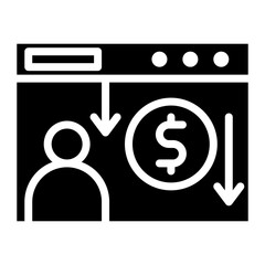 Cost Per Lead icon vector image. Can be used for Video Blog.