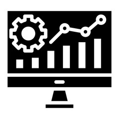 Data driven icon vector image. Can be used for Video Blog.