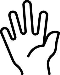 Hello hand icon