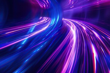 Abstract backgrounds purple and blue neon lights (super high resolution). AI generated illustration
