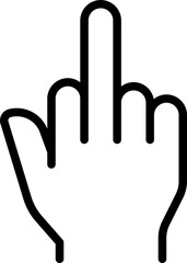 Middle finger icon