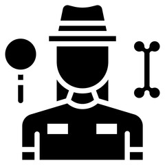 Archaeologist Female icon vector image. Can be used for Archeology.