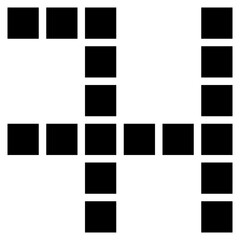 Crossword icon vector image. Can be used for Nursing Home.