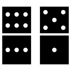 Domino icon vector image. Can be used for Nursing Home.