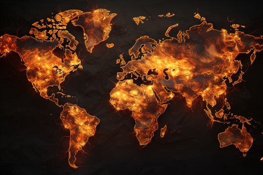 Flammende Erde: Zerst&ouml;rung durch Klimawandel und Chaos