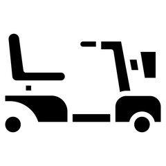Mobility Scooter icon vector image. Can be used for Nursing Home.