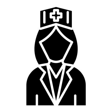 Nurse icon vector image. Can be used for Pharmacy.