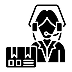 Customer Service icon vector image. Can be used for Delivery and Logistics.