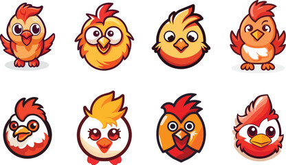 Vector illustration of a chicken 