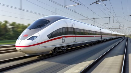 With precision and grace, this high-speed marvel blends seamlessly with the urban landscape.