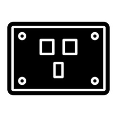 Socket icon vector image. Can be used for Electronic Devices.