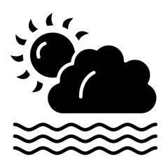 Haze icon vector image. Can be used for Weather.