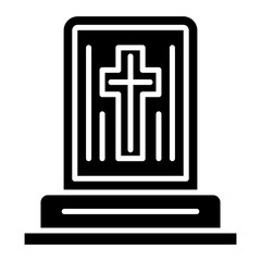 Fototapeta premium Grave icon vector image. Can be used for Funeral.