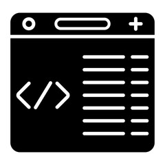 Programming icon vector image. Can be used for Data Analytics.