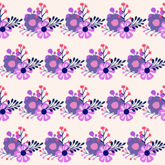 Floral Textile Fabric Dress Seamless Pattern Background Print Swatch