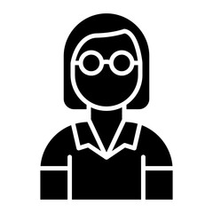 Female Teacher icon vector image. Can be used for Learning.