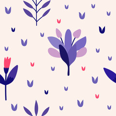 Floral Textile Fabric Dress Seamless Pattern Background Print Swatch