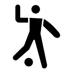 Player icon vector image. Can be used for Soccer.