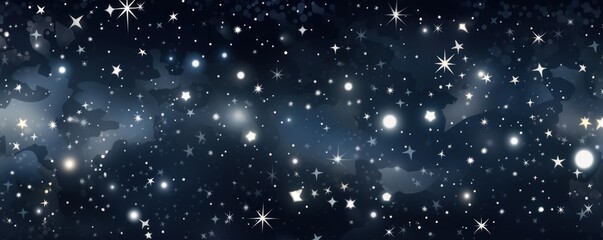 Obraz na płótnie Canvas Cobalt magic starry night. Seamless vector pattern with stars texture marble