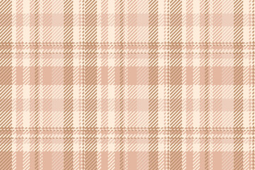 Mid texture fabric pattern, website background check plaid. Bright vector textile tartan seamless in light and antique white colors.