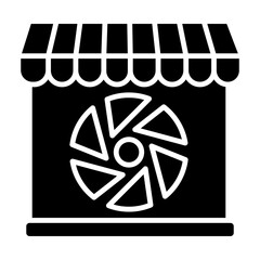 Camera Shop icon vector image. Can be used for Shops and Stores.