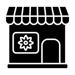 Flower Shop icon vector image. Can be used for Shops and Stores.