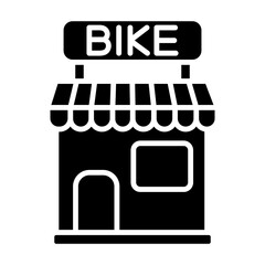 Bike Shop icon vector image. Can be used for Shops and Stores.