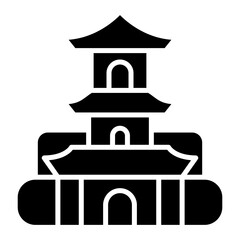 Stupa icon vector image. Can be used for Ancient Civilization.