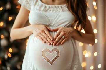 Close-up of pregnant belly, Pregnant woman