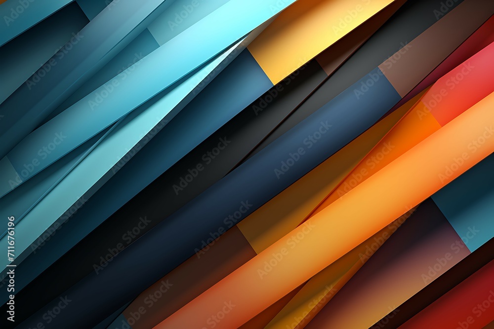 Aufkleber multiple soft dark colour geometric background