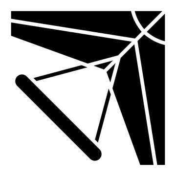 recommend clip art: Glider icon vector image. Can be used for Auto Racing.