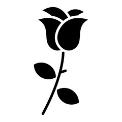 Rose icon vector image. Can be used for Flowers.