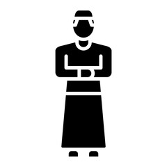 Friday Prayer icon vector image. Can be used for Ramadan.