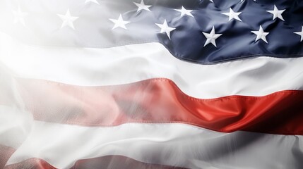 Vibrant 4th of july banner with empty space for customizable text and design elements