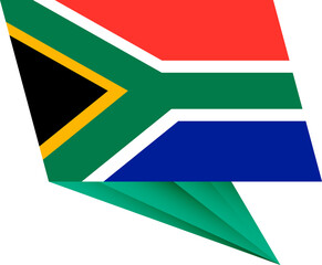 South Africa pin flag