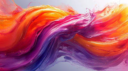 Colorful Abstract Fluid Art
