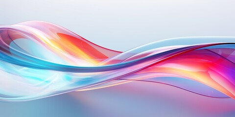 Abstract 3d background with smooth lines with multiple colour