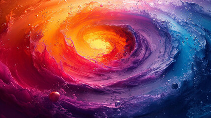 Vibrant Cosmic Swirl
