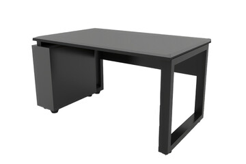 Black Desk With Drawer