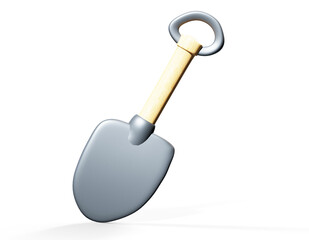 Shovel 3d rendering isometric icon