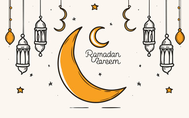 Illustrated Blessings: Hand-Drawn Ramadan Kareem Dreams