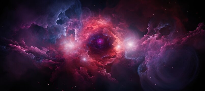 Hdri spherical panorama  360   equirectangular space background with nebula and stars