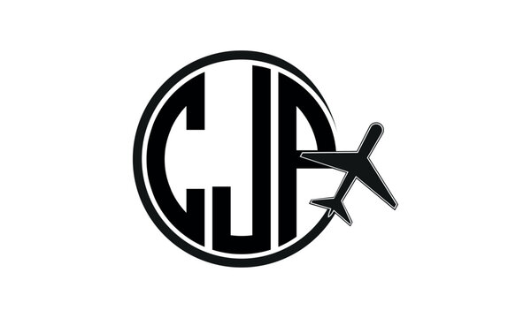 CJP three initial letter circle tour & travel agency logo design vector template. hajj Umrah agency, abstract, wordmark, business, monogram, minimalist, brand, company, flat, tourism agency, tourist