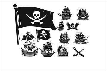 Ship Craft Pro: Exclusive Pirate Ship Vector Bundle