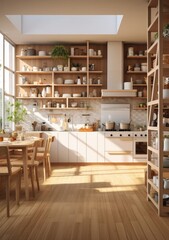 modern kitchen interior