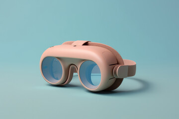 3d VR Virtual reality glasses. Metaverse technology future 3d, Game concept.