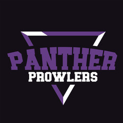 Panther prowlers Sports  and esports text logo design, text effect editable premium vector