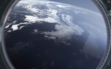 3D illustration of Earth planet. High quality digital space art in 5K - realistic visualization © Vadimsadovski