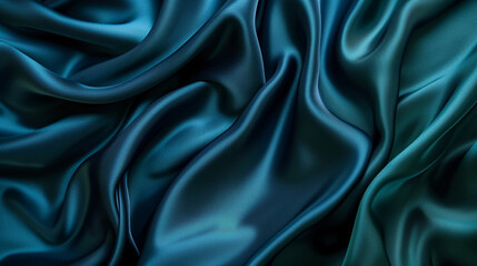 Obraz premium Navy and Teal silk background